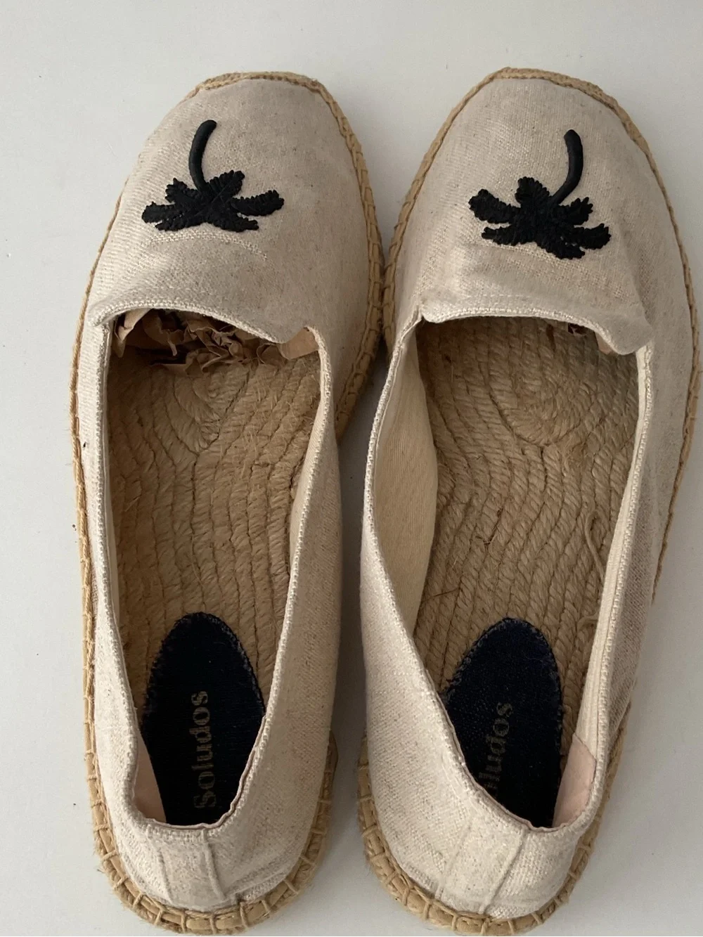 Saludos Smorking Slipper Espadrilles With Palm Tree Men’s Size 13 - 13.5